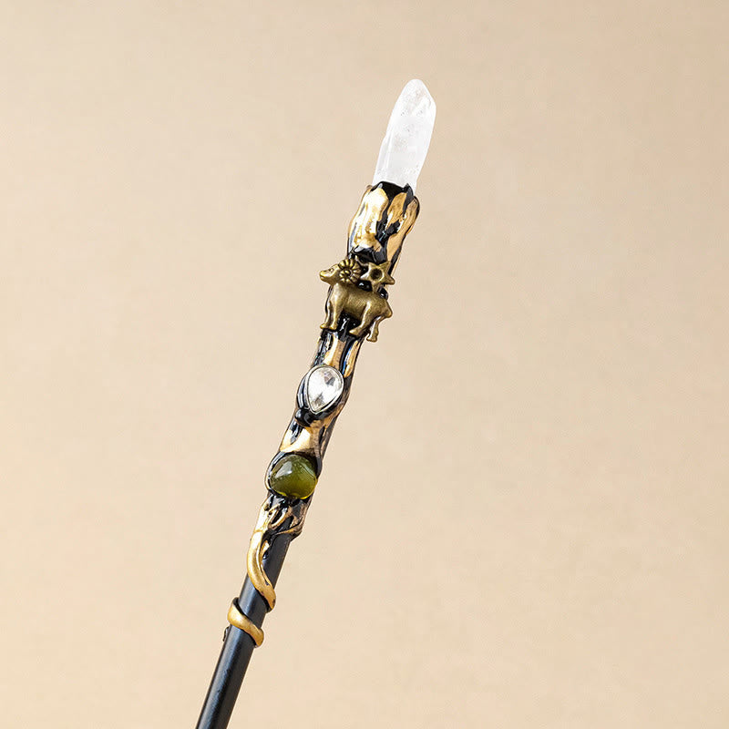 Baguettes magiques en cristal clair naturel Olivenorma 12 Constellations - Bélier - image 1