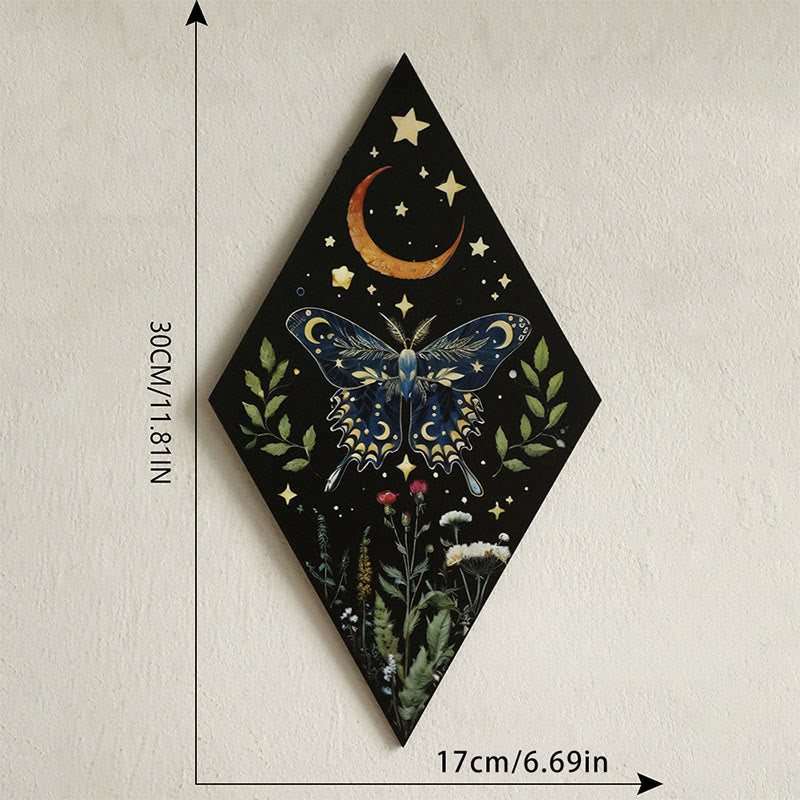 Étagère en bois Olivenorma en forme de losange et de papillon pour cristaux - D - image 4
