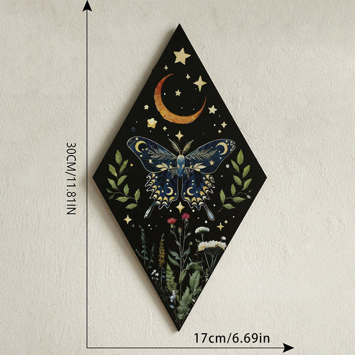 Étagère en bois Olivenorma en forme de losange et de papillon pour cristaux - D - image 4