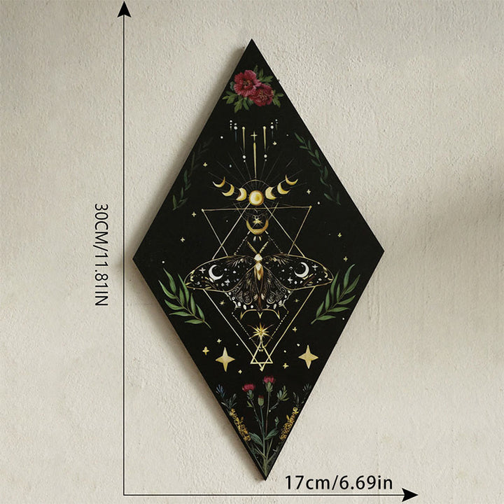 Étagère en bois Olivenorma en forme de losange et de papillon pour cristaux - UN - image 1
