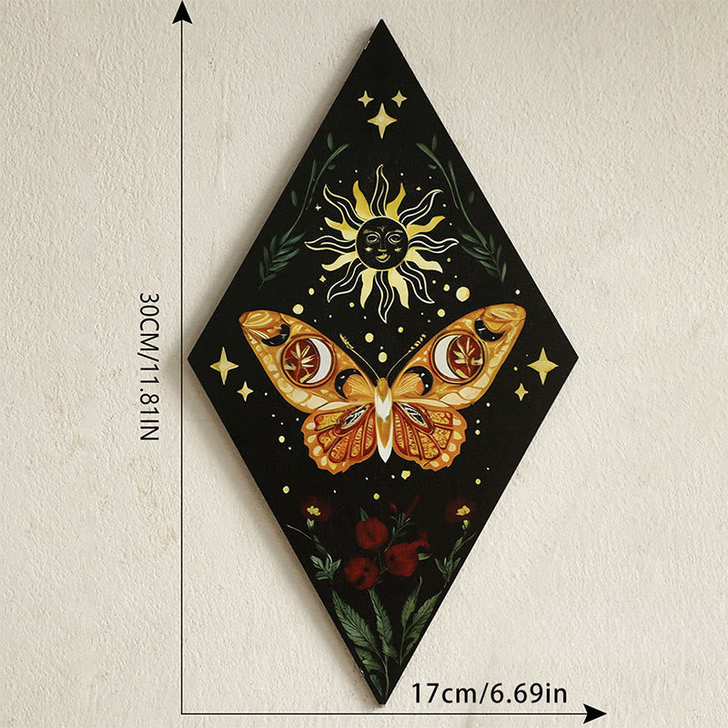 Étagère en bois Olivenorma en forme de losange et de papillon pour cristaux - B - image 2