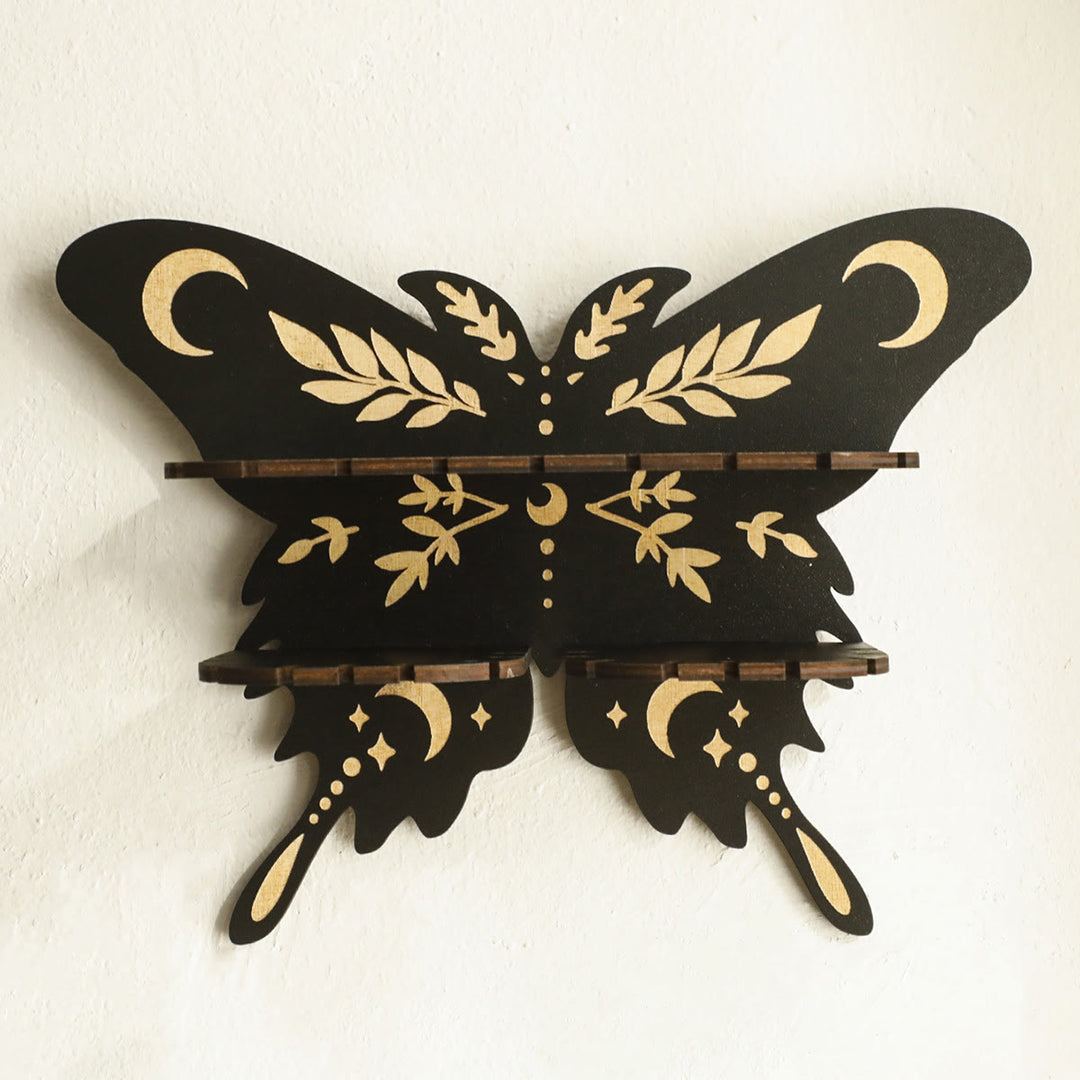 Étagère en bois Olivenorma Lune et Étoile Papillon Cristal - B - image 3