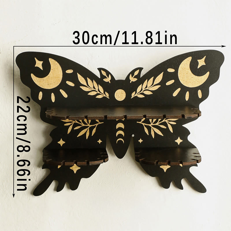Étagère en bois Olivenorma Lune et Étoile Papillon Cristal - C - image 5