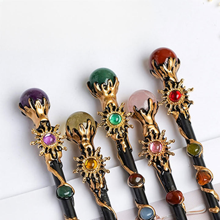 Baguettes magiques en cristal Olivenorma en pierre précieuse naturelle en forme de cœur et d'étoile - image 50