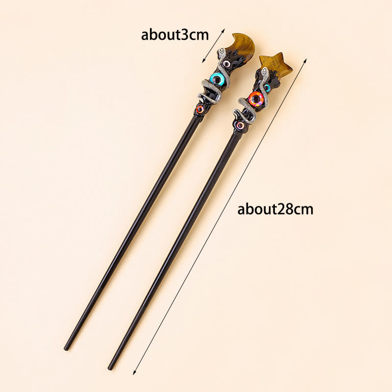 Baguettes magiques en cristal et pierre précieuse naturelle Olivenorma pour l'œil maléfique - image 33