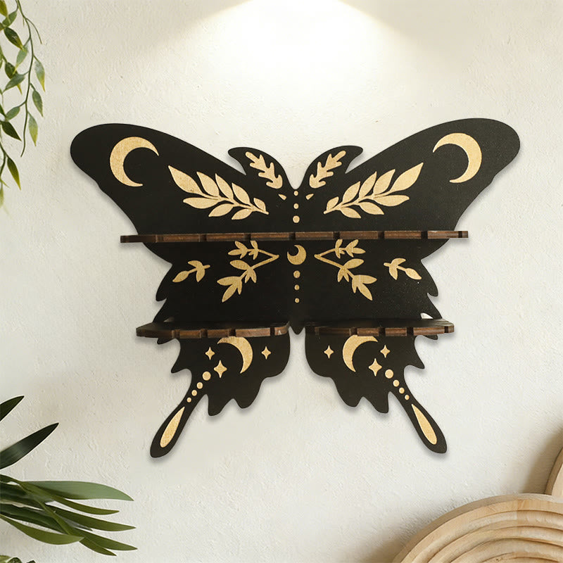 Étagère en bois Olivenorma Lune et Étoile Papillon Cristal - image 4