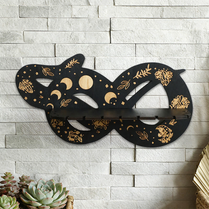 Étagère en bois Olivenorma Soleil et Lune Serpent Cristal - image 3