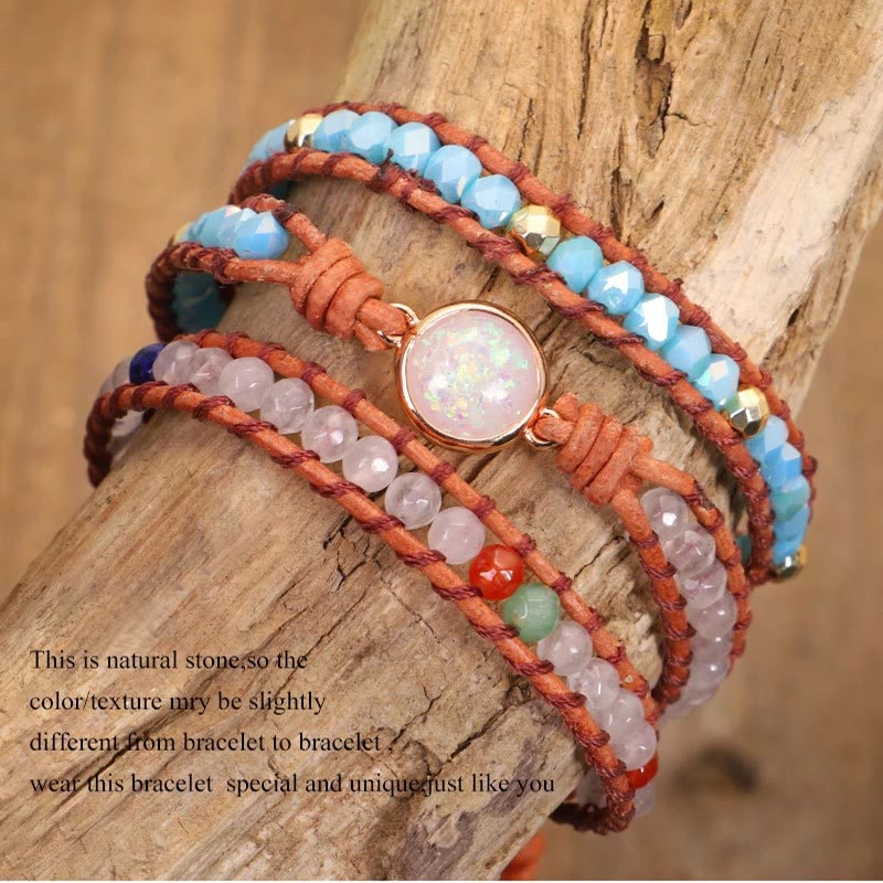Bracelet Olivenorma Healing multicolore à perles tissées - image 3