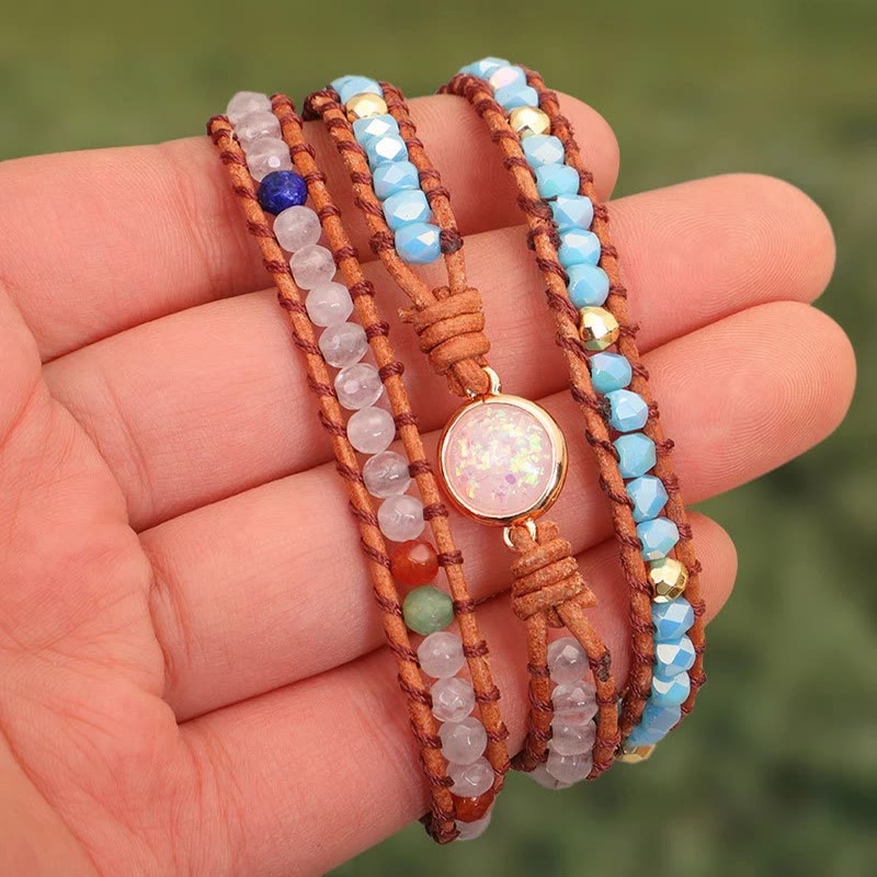 Bracelet Olivenorma Healing multicolore à perles tissées - image 2