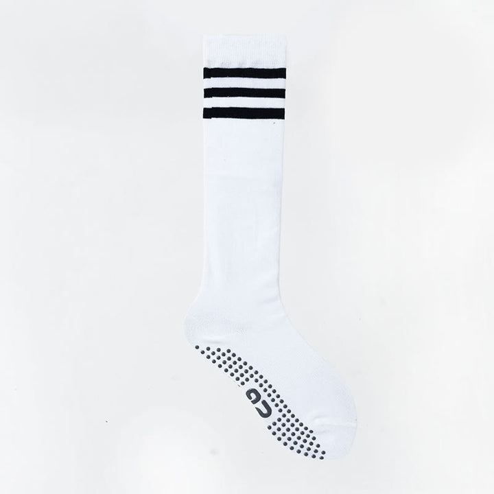 Chaussettes de sport et de yoga Olivenorma unies, antidérapantes, pour mollet. - Rayé blanc - 8 paires - image 41