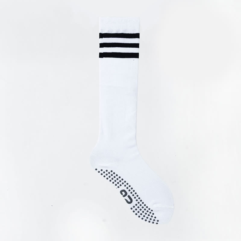 Chaussettes de Pilates et de fitness Olivenorma, couleur unie, mi-mollet, antidérapantes, en coton respirant pour un confort et un maintien optimaux, idéales pour le yoga. - Rayé blanc - 10 paires - image 41
