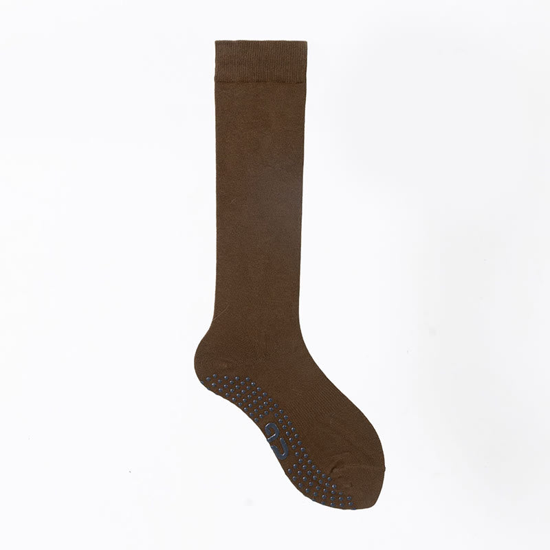 Chaussettes de sport et de yoga Olivenorma unies, antidérapantes, pour mollet. - Bronze - 8 paires - image 25