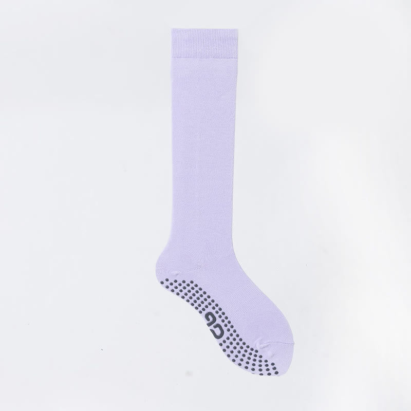 Chaussettes de sport et de yoga Olivenorma unies, antidérapantes, pour mollet. - Lilas - 8 paires - image 10