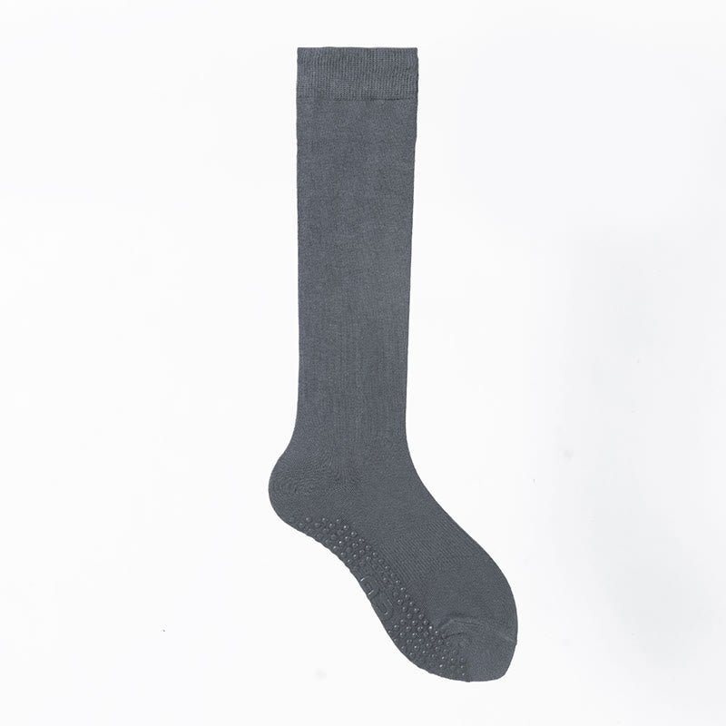 Chaussettes de sport et de yoga Olivenorma unies, antidérapantes, pour mollet. - Gris moyen - 8 paires - image 7
