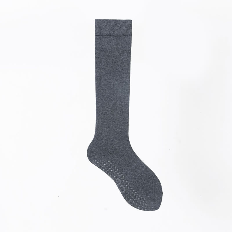 Chaussettes de sport et de yoga Olivenorma unies, antidérapantes, pour mollet. - Gris forêt bleu - 8 paires - image 17