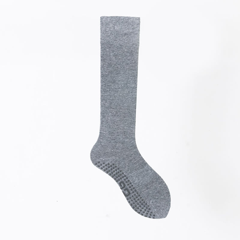 Chaussettes de sport et de yoga Olivenorma unies, antidérapantes, pour mollet. - Gris clair - 8 paires - image 8