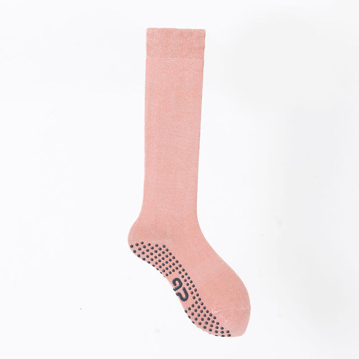 Chaussettes de sport et de yoga Olivenorma unies, antidérapantes, pour mollet. - Rose pêche - 8 paires - image 30