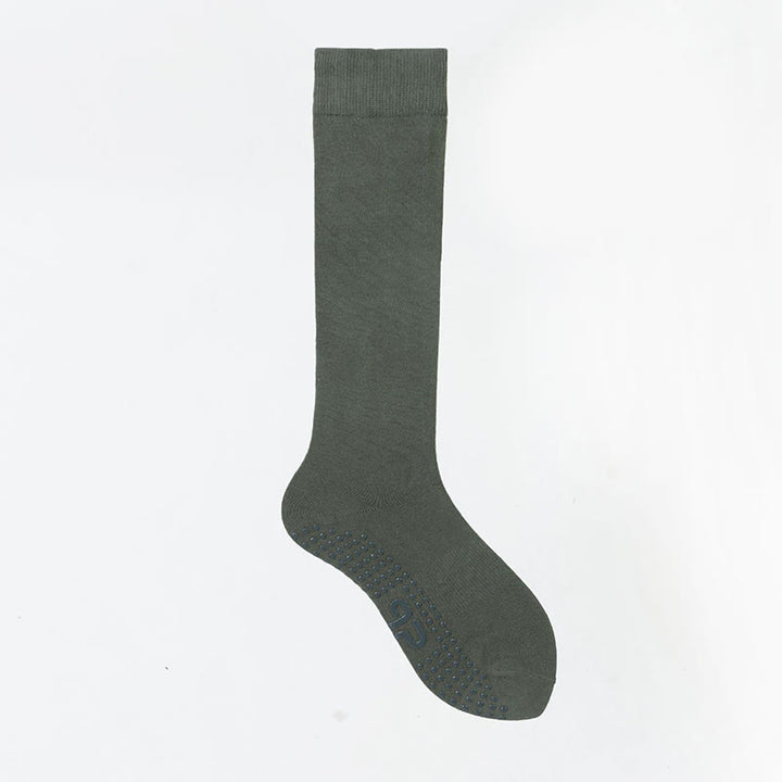 Chaussettes de Pilates et de fitness Olivenorma, couleur unie, mi-mollet, antidérapantes, en coton respirant pour un confort et un maintien optimaux, idéales pour le yoga. - Tide Green - 10 paires - image 37