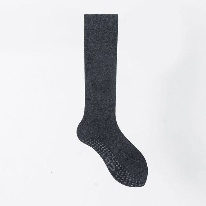 Chaussettes de sport et de yoga Olivenorma unies, antidérapantes, pour mollet. - Gris foncé - 8 paires - image 6