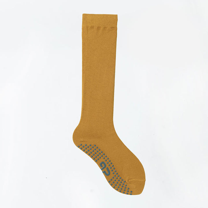 Chaussettes de sport et de yoga Olivenorma unies, antidérapantes, pour mollet. - Blé doré jaune - 8 paires - image 31
