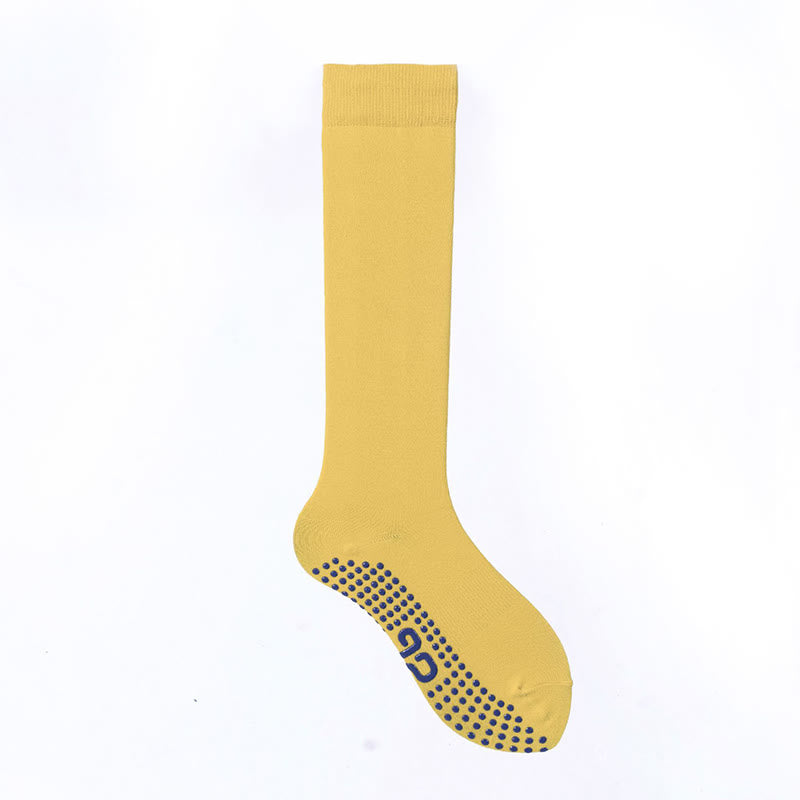 Chaussettes de Pilates et de fitness Olivenorma, couleur unie, mi-mollet, antidérapantes, en coton respirant pour un confort et un maintien optimaux, idéales pour le yoga. - Jaune de lait de poule - 10 paires - image 39