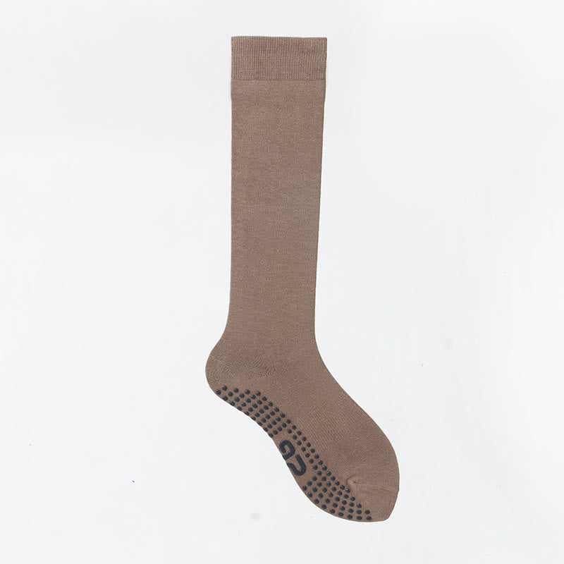 Chaussettes de sport et de yoga Olivenorma unies, antidérapantes, pour mollet. - Kaki - 8 paires - image 27