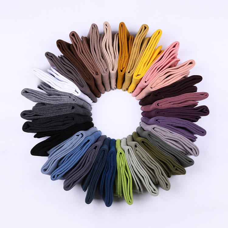 Chaussettes de sport et de yoga Olivenorma unies, antidérapantes, pour mollet. - Chaque couleur - 39 paires (une paire de chaque couleur) - image 45