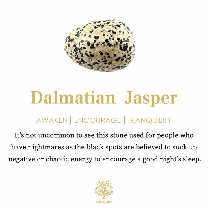 Bracelet Olivenorma en jaspe dalmatien tissé à la main, multicouche et empilable - image 4