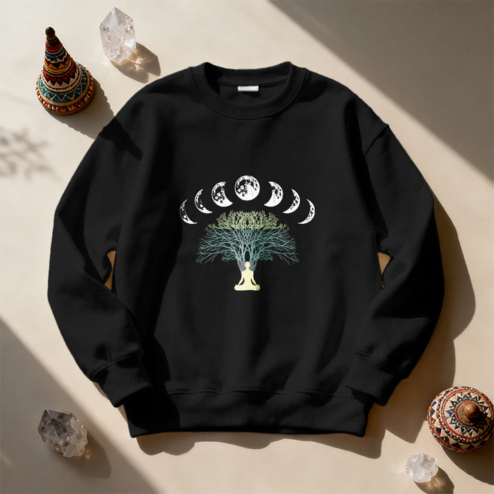 Sweat-shirt Olivenorma Arbre de Vie Cœur Namaste Yoga Méditation Bien-être Mental Spirituel - image 8