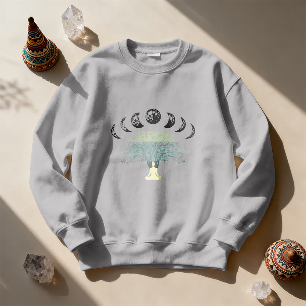 Sweat-shirt Olivenorma Arbre de Vie Cœur Namaste Yoga Méditation Bien-être Mental Spirituel - image 10