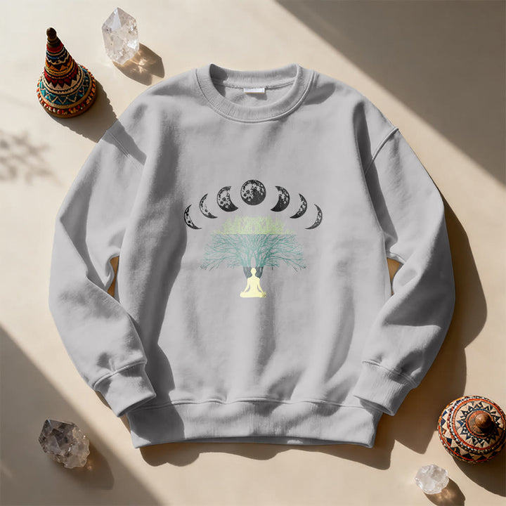 Sweat-shirt Olivenorma Arbre de Vie Cœur Namaste Yoga Méditation Bien-être Mental Spirituel - image 10