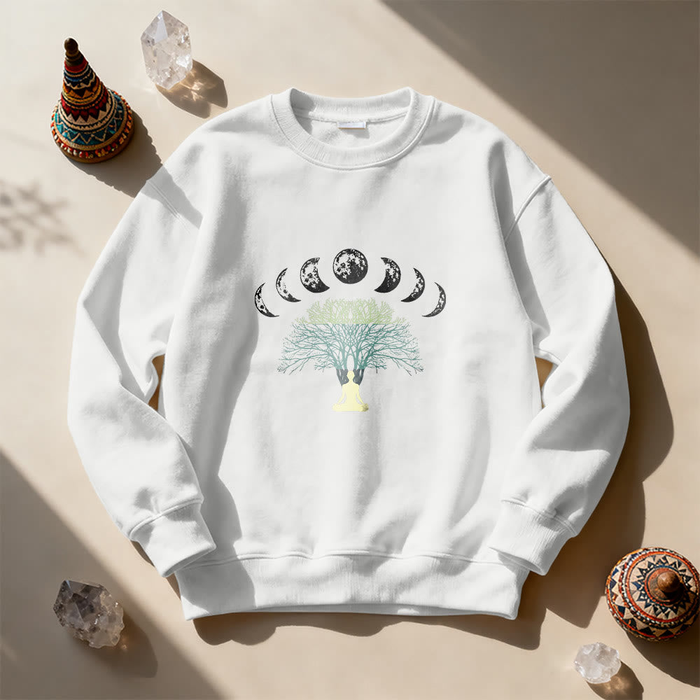 Sweat-shirt Olivenorma Arbre de Vie Cœur Namaste Yoga Méditation Bien-être Mental Spirituel - image 12
