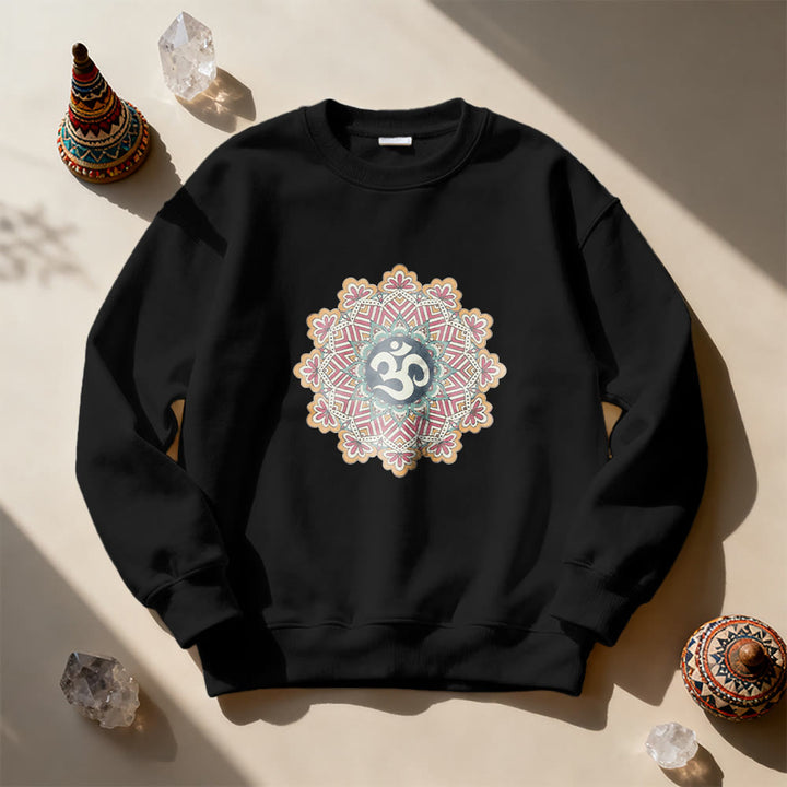Sweat-shirt Olivenorma Om Mandala Géométrie Sacrée Yoga Méditation Pleine Conscience - image 10