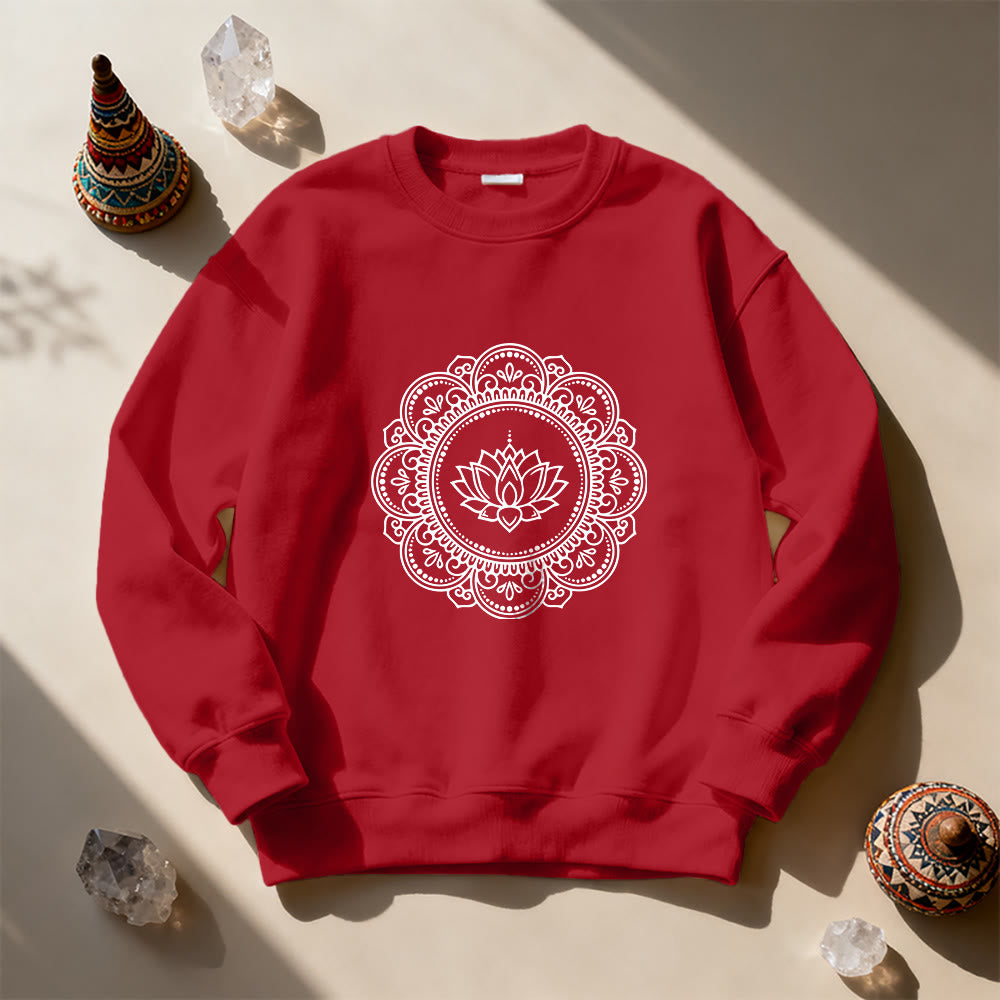 Sweat-shirt géométrique Olivenorma Mandala Boho Spirituel Yoga Méditation - image 12
