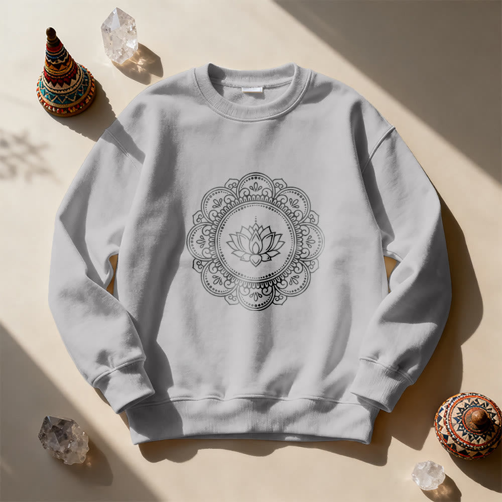 Sweat-shirt géométrique Olivenorma Mandala Boho Spirituel Yoga Méditation - image 8
