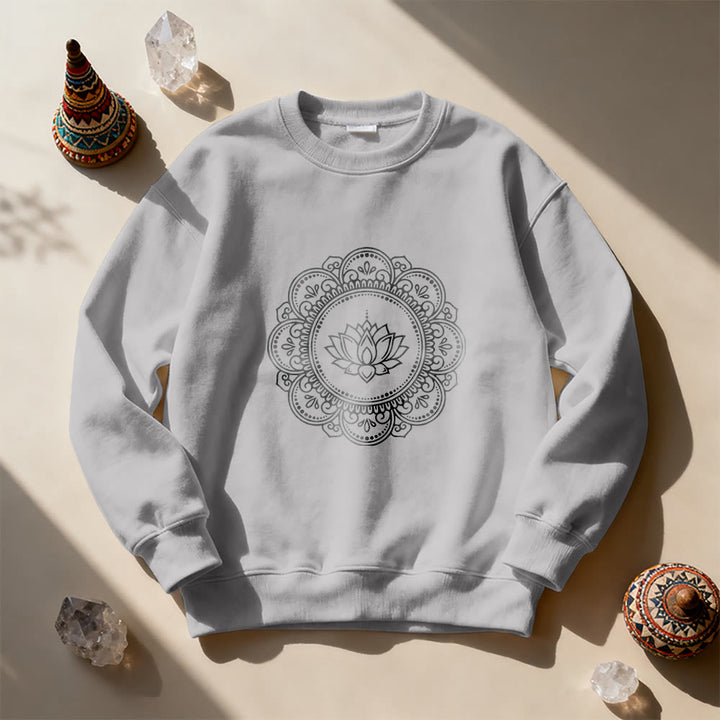 Sweat-shirt géométrique Olivenorma Mandala Boho Spirituel Yoga Méditation - image 8