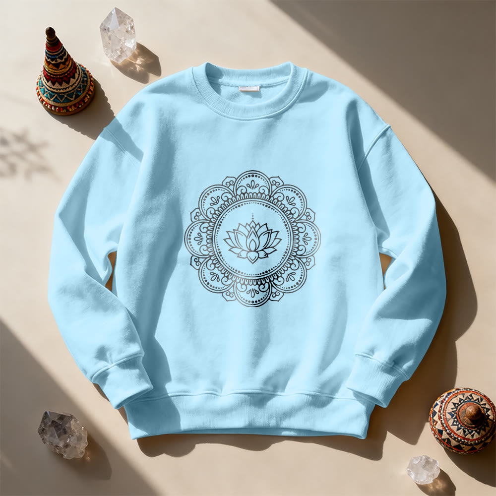 Sweat-shirt géométrique Olivenorma Mandala Boho Spirituel Yoga Méditation - image 16