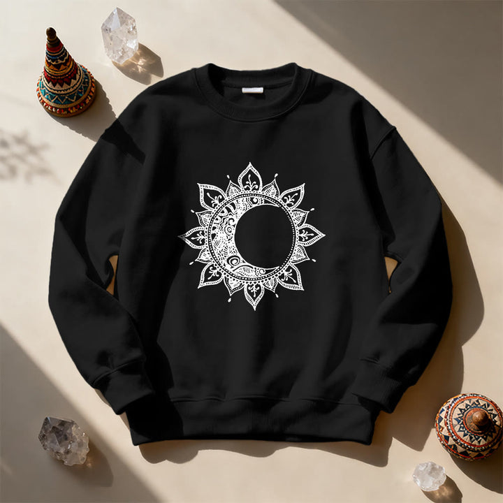 Sweat-shirt Olivenorma Mandala Soleil et Lune Boho Méditation Spirituelle - image 8