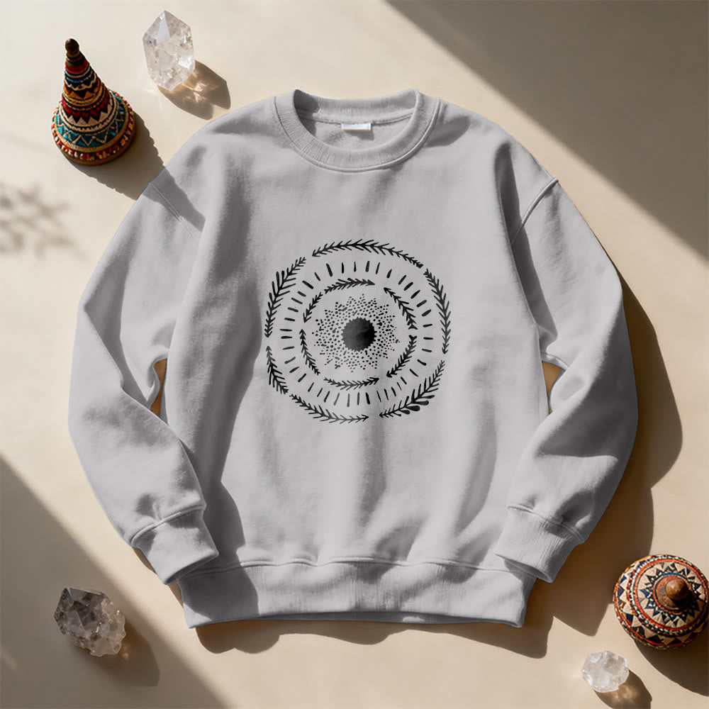 Sweat-shirt confortable Olivenorma Sun Mandala Yoga Méditation - image 12