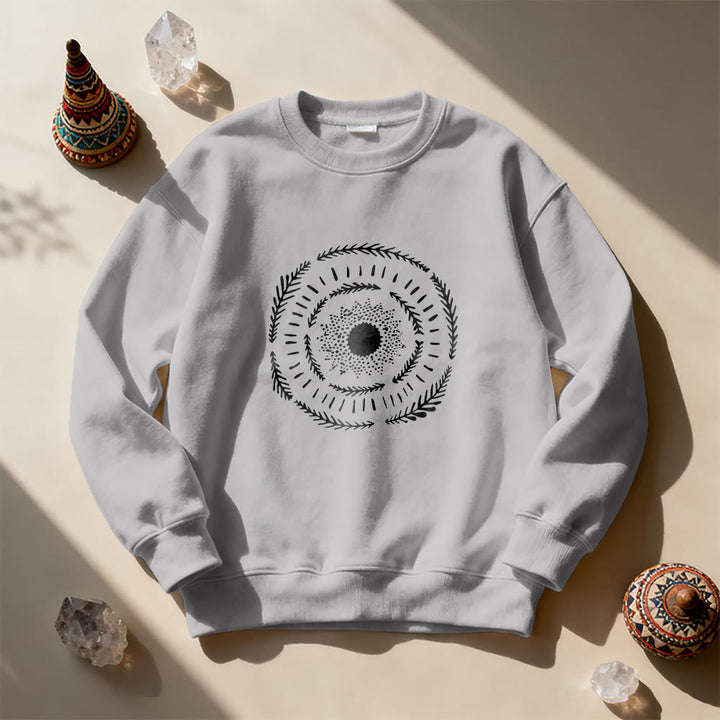 Sweat-shirt confortable Olivenorma Sun Mandala Yoga Méditation - image 12
