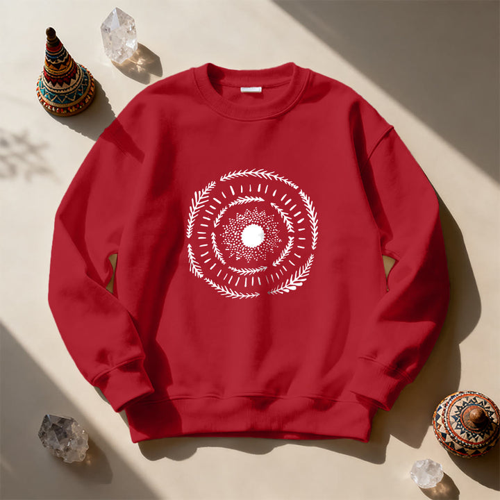 Sweat-shirt confortable Olivenorma Sun Mandala Yoga Méditation - image 6