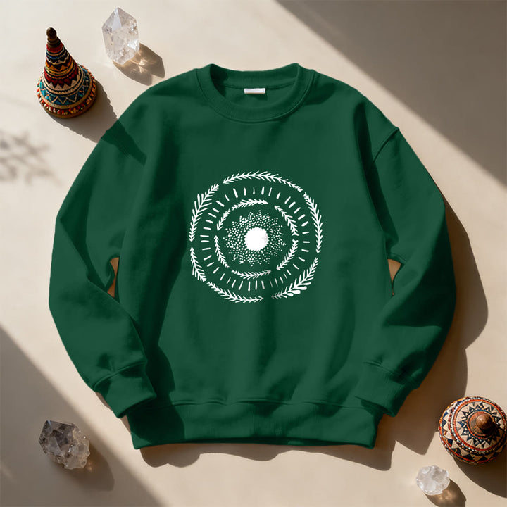 Sweat-shirt confortable Olivenorma Sun Mandala Yoga Méditation - image 16