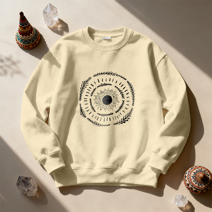 Sweat-shirt confortable Olivenorma Sun Mandala Yoga Méditation - image 8