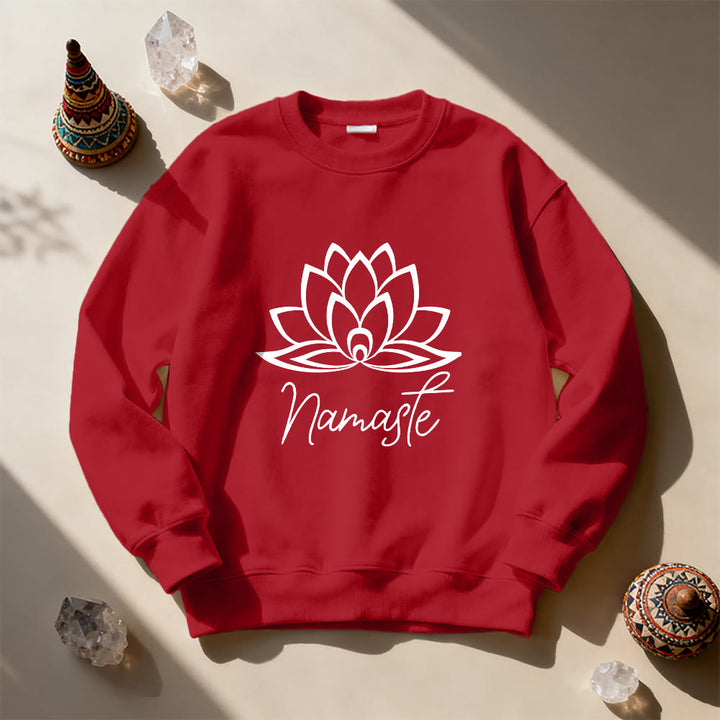 Olivenorma Namaste Lotus Yoga Méditation Pleine Conscience Sweatshirt - image 12