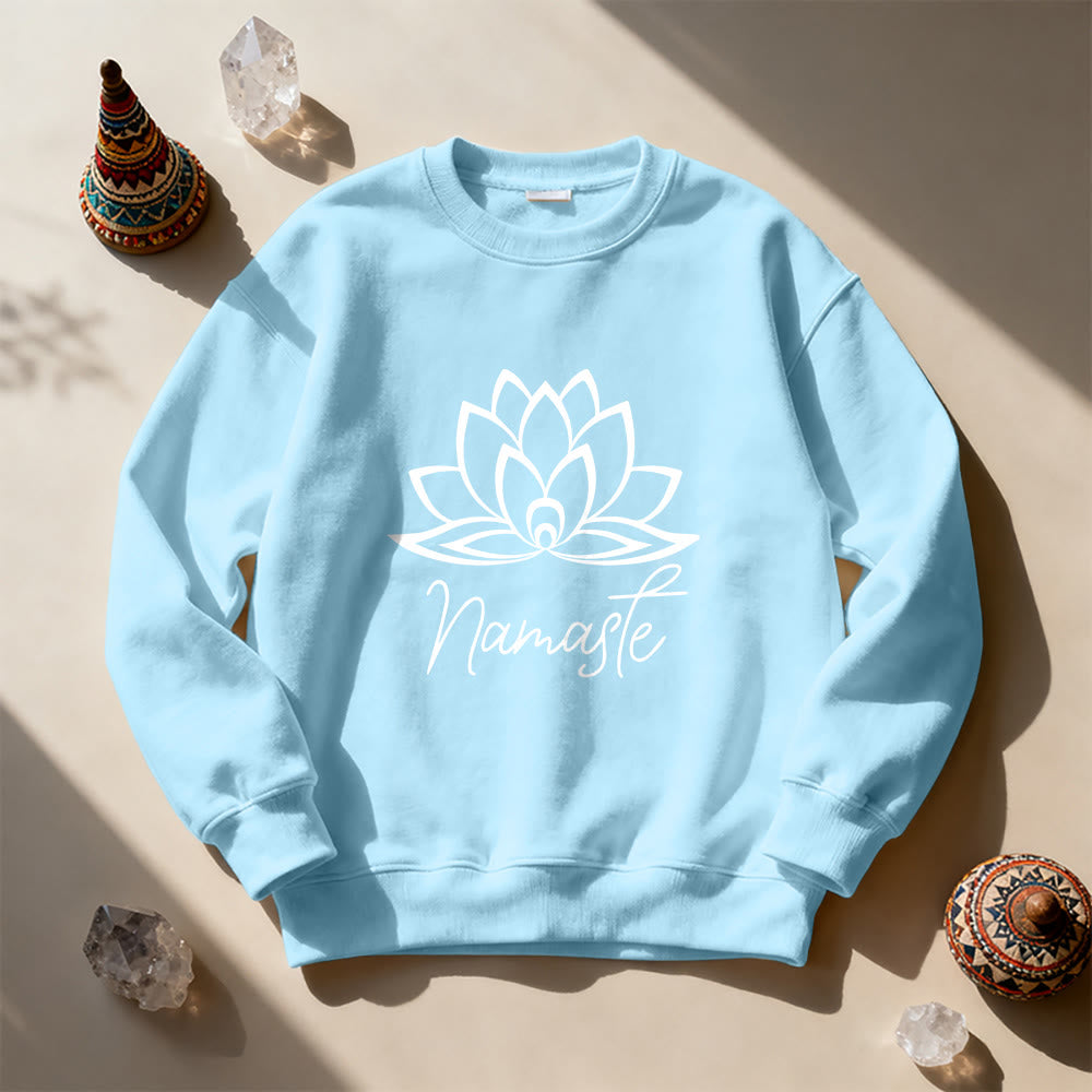 Olivenorma Namaste Lotus Yoga Méditation Pleine Conscience Sweatshirt - image 16