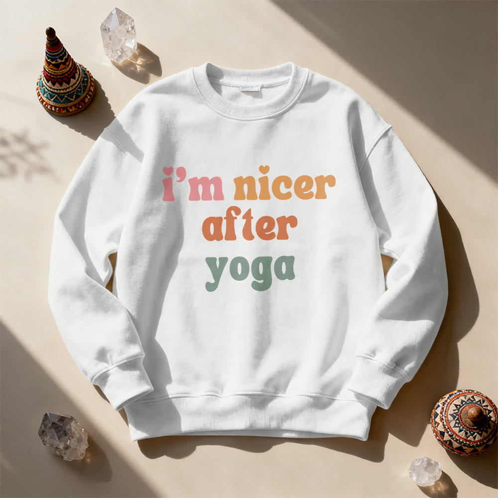 Sweat-shirt de fitness Olivenorma Nicer After Yoga - Motivation - image 1