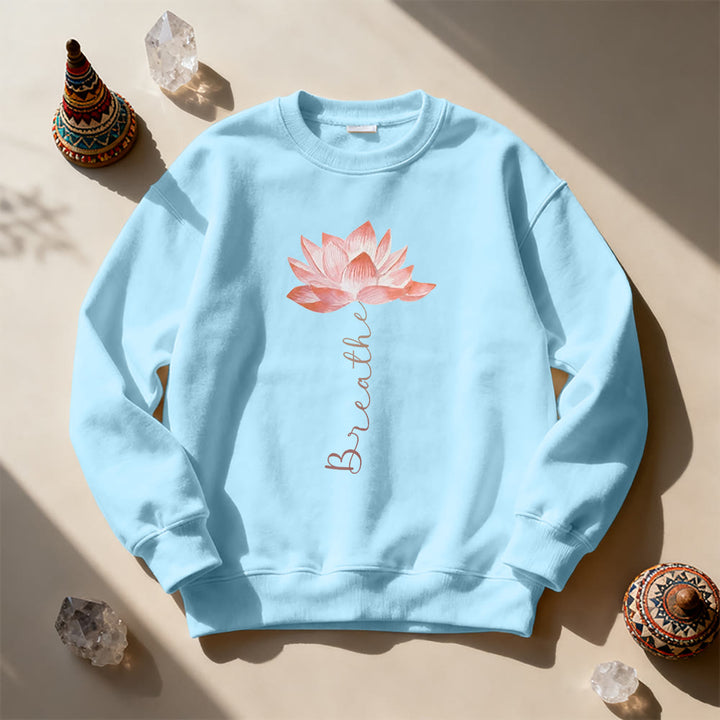 Sweat-shirt de méditation et de yoga Olivenorma Red Lotus - image 16
