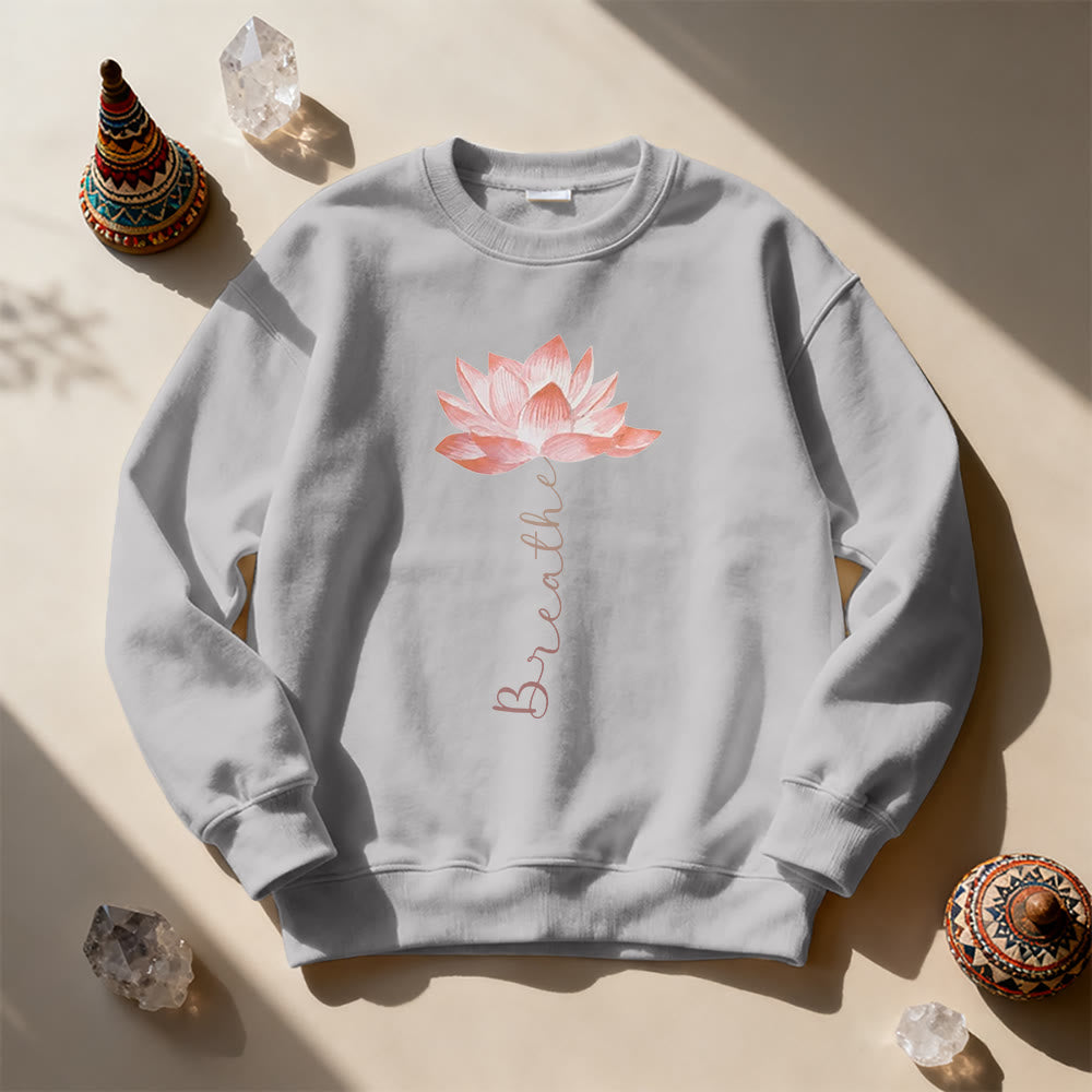 Sweat-shirt de méditation et de yoga Olivenorma Red Lotus - image 12