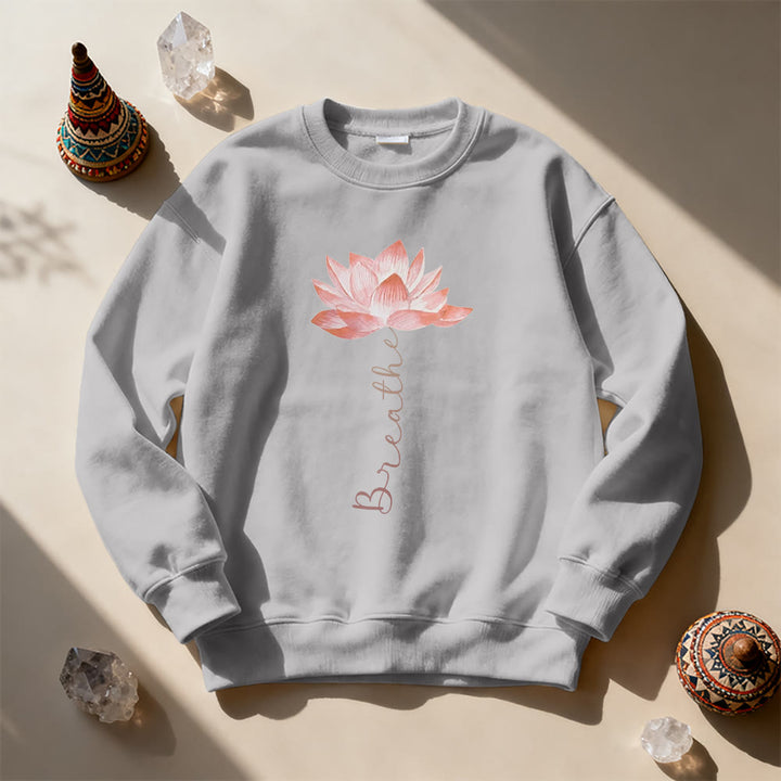 Sweat-shirt de méditation et de yoga Olivenorma Red Lotus - image 12