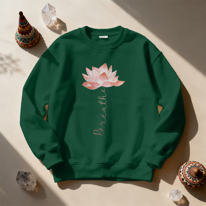Sweat-shirt de méditation et de yoga Olivenorma Red Lotus - image 14